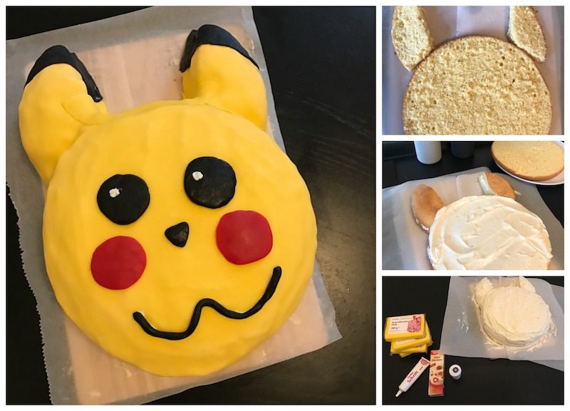 Pikachu-Torte mit Fondant und Buttercreme selbst backen
