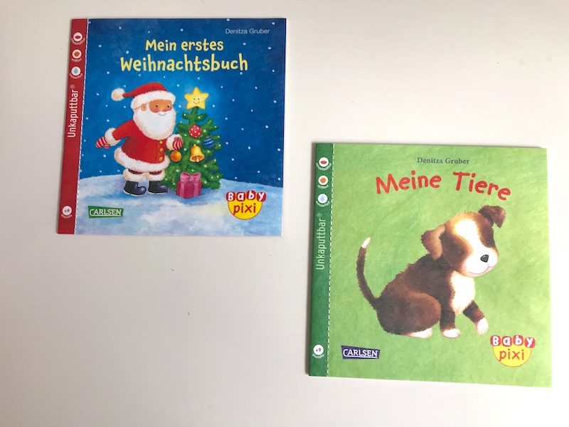 Rezension: Baby-Pixi-Buch Meine Tiere & Mein erstes Weihnachtsbuch von Carlsen | Mehr Infos auf Mamaskind.de
