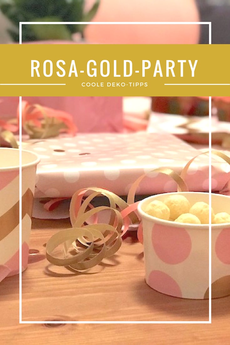 Rosa-Gold-Party: hübsche Deko-Tipps für den Geburtstag zum hippen Motto | Mehr Infos auf Mamaskind.de