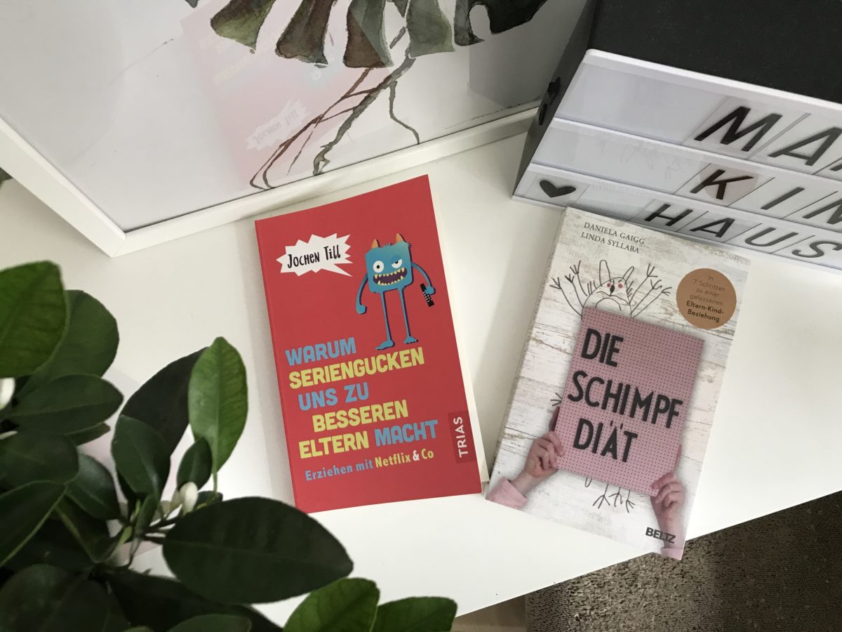 Zwei Elternratgeber: Die Schimpf-Diät & Warum Seriengucken uns zu besseren Eltern macht - Rezension der beiden Erziehungsbücher auf Mamaskind.de