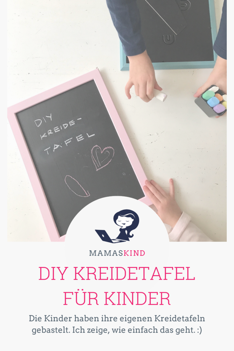 DIY - Kreidetafel für Kinder. Mit der Anleitung geht es super einfach, wenn man ein paar Sachen beachtet. - Mehr Infos dazu gibt es auf Mamaskind.de