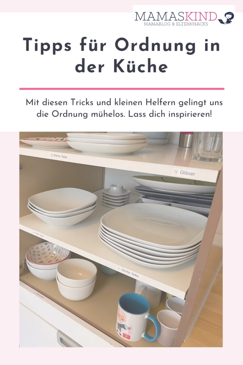 Tipps für Ordnung in der Küche - mit kleinen Helfern und Etiketten - Mamaskind.de