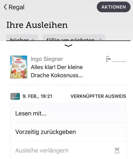 Buch vorzeitig zurückgeben - Libby App - mamaskind.de